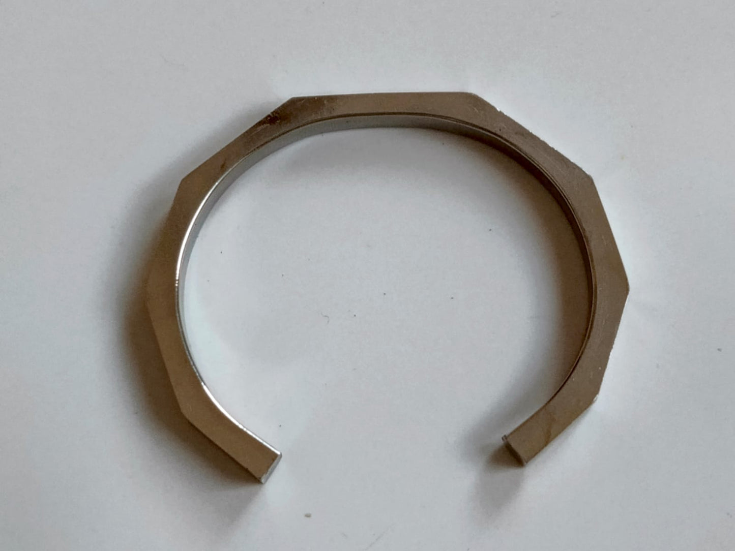 Silver Stainless Steel Straight Bangle - Orna Store