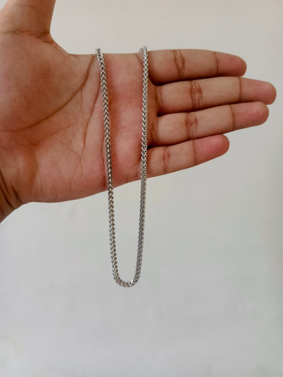 Silver Stainless Steel Chain Cubic Style - Orna Store