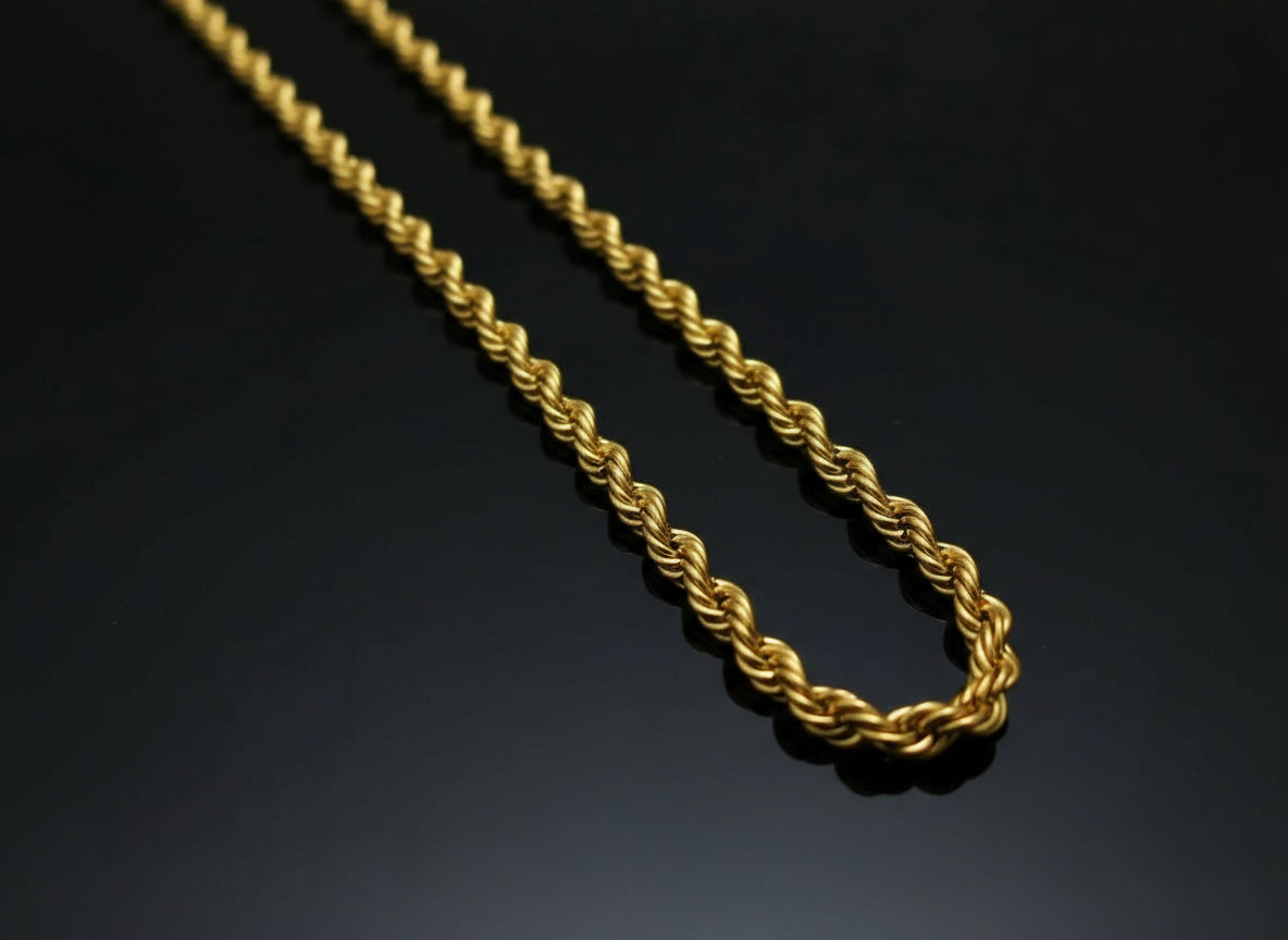 Golden Stainless Steel Chain Thin - Orna Store