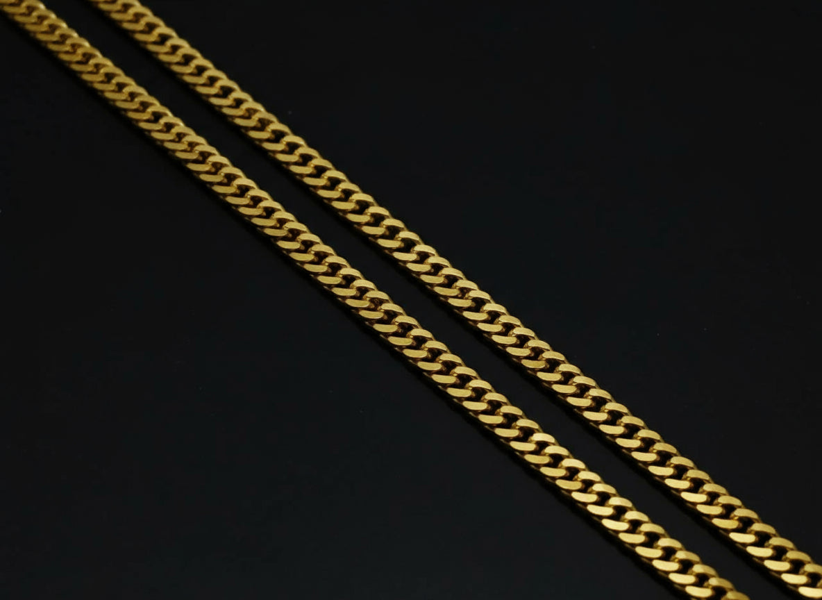 Golden Stainless Steel Chain - Orna Store