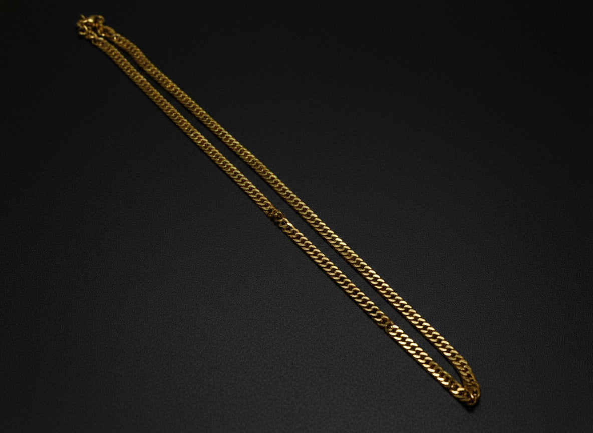 Golden Stainless Steel Chain - Orna Store