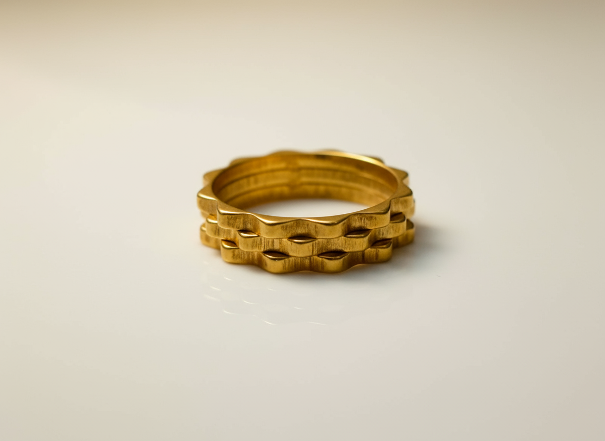 Golden Ring Stainless Steel Unisex - Orna Store