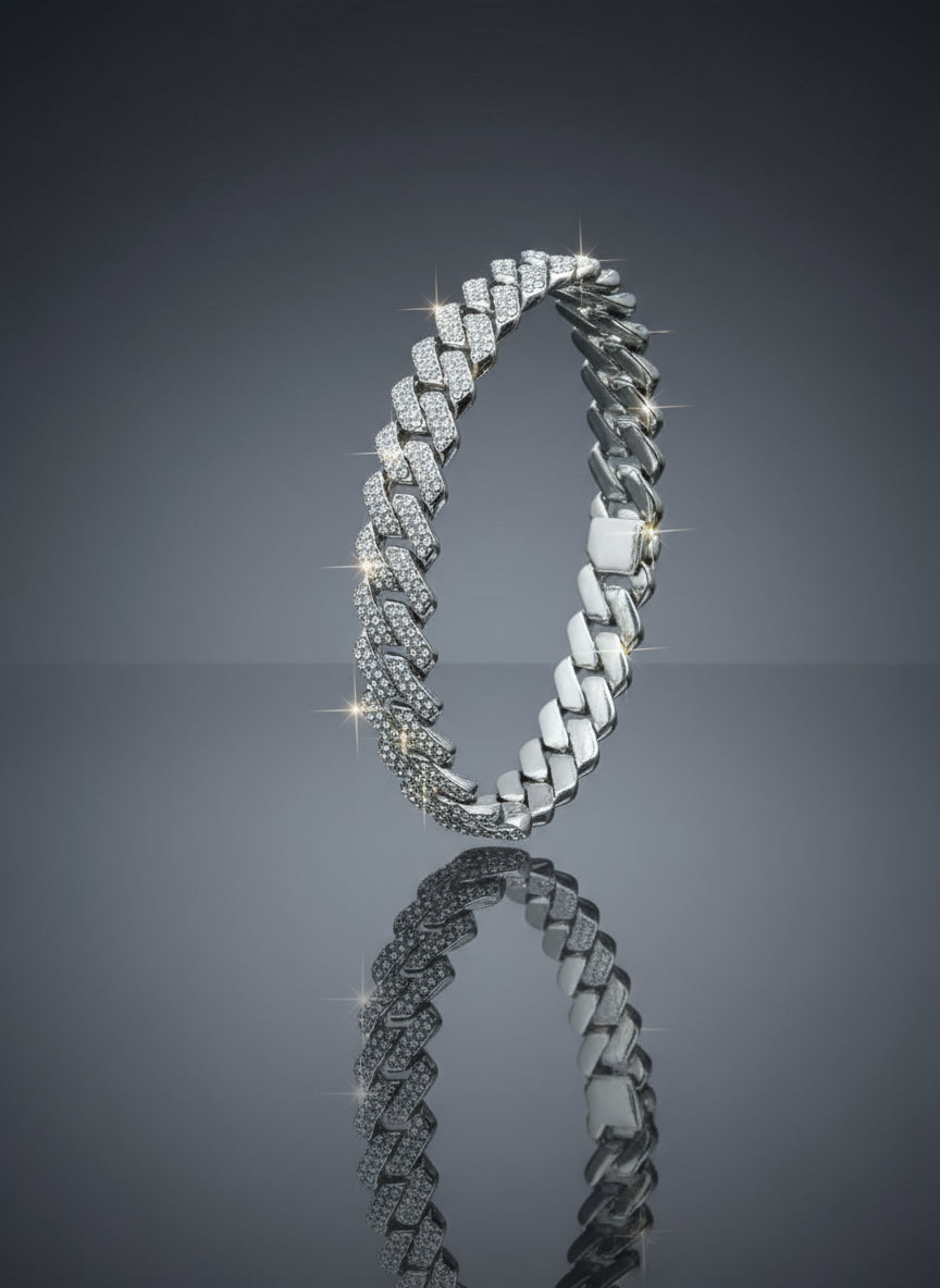 Silver Stainless Steel bracelet zebra style - Orna Store
