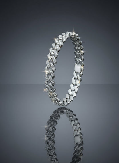 Silver Stainless Steel bracelet zebra style - Orna Store