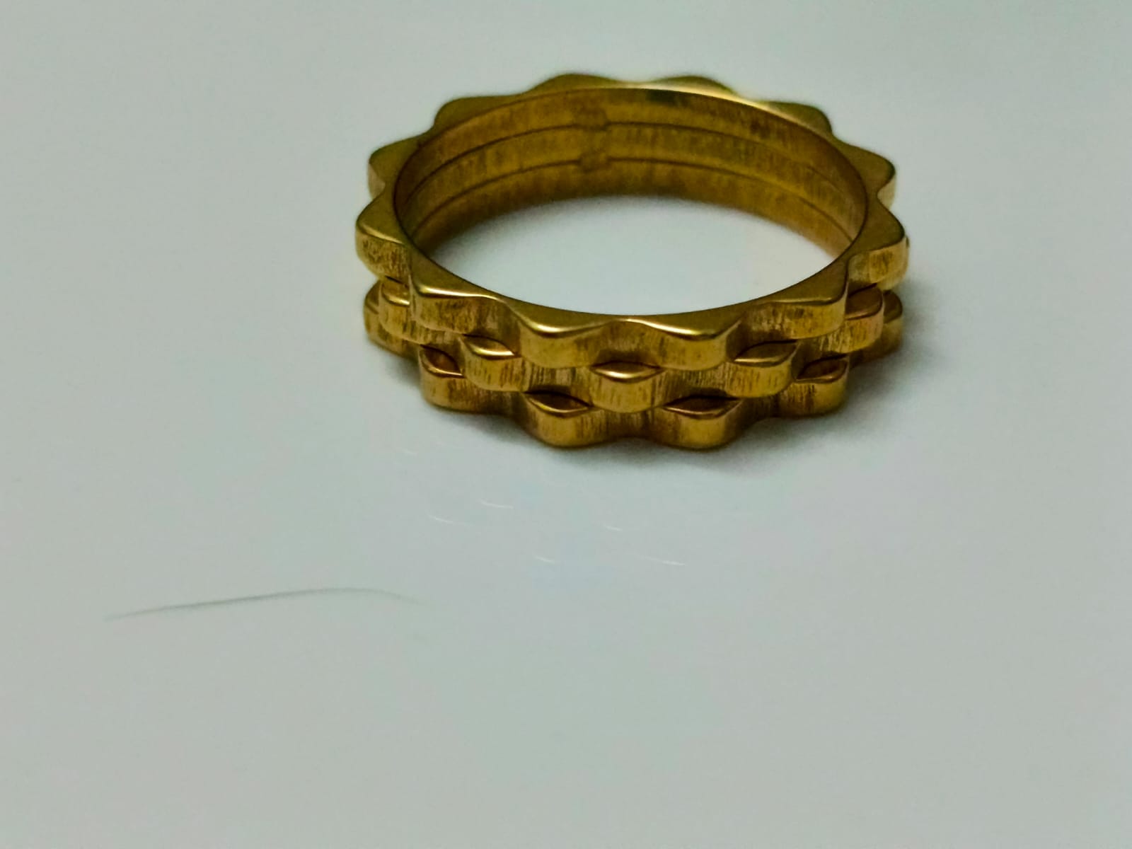 Golden Ring Stainless Steel Unisex - Orna Store