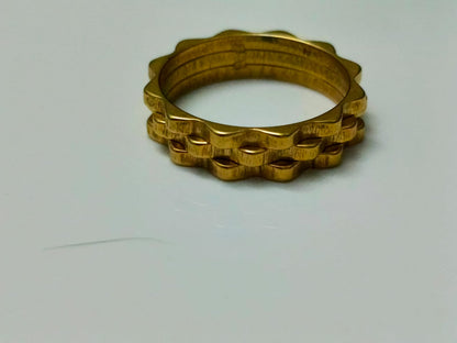 Golden Ring Stainless Steel Unisex - Orna Store