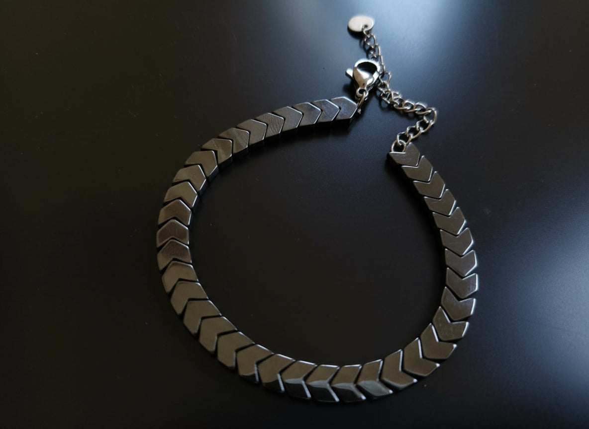 Dark Silver Arrow Stainless Steel Bracelet - Orna Store