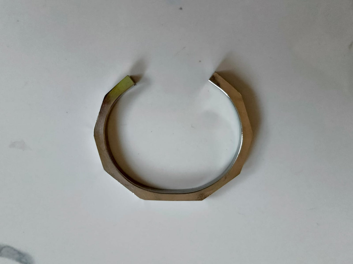 Silver Stainless Steel Straight Bangle - Orna Store