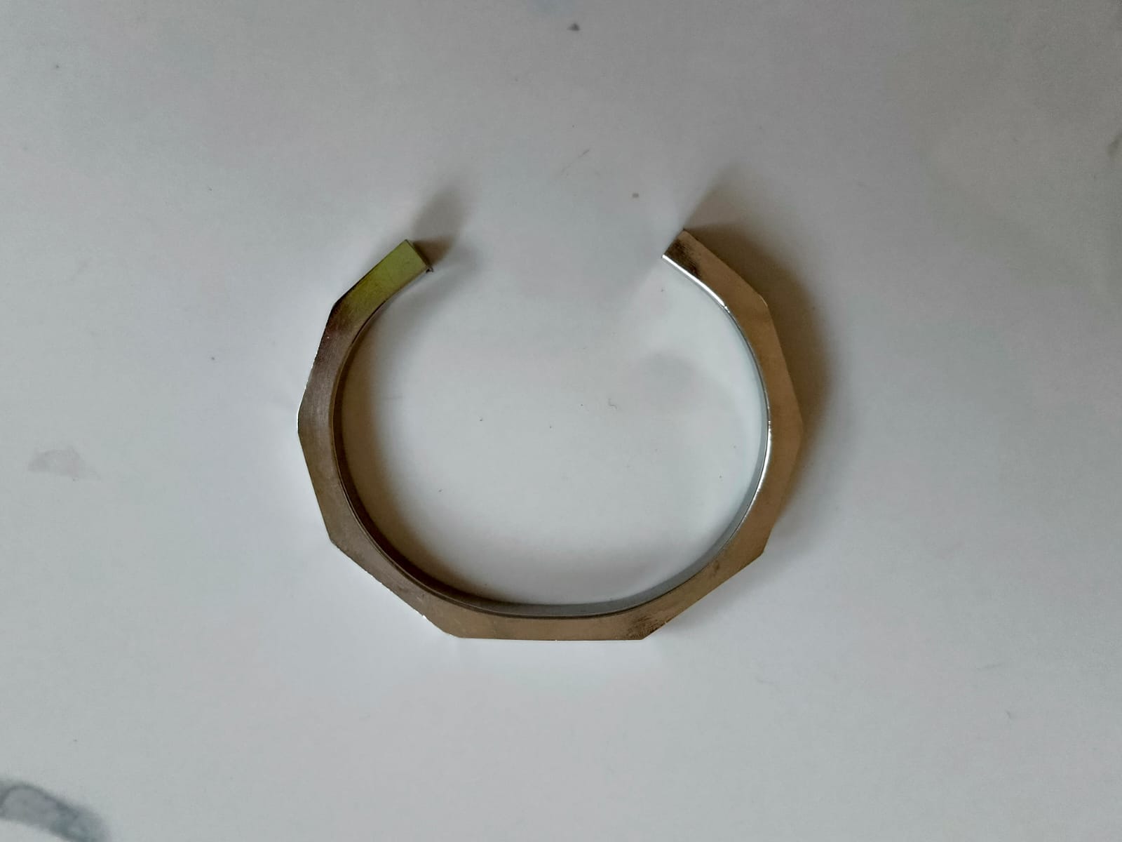 Silver Stainless Steel Straight Bangle - Orna Store