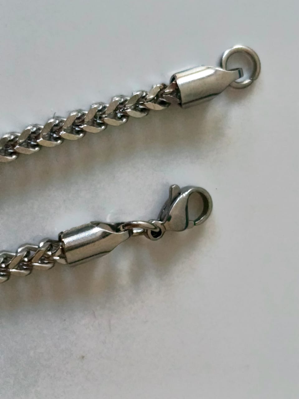 Silver Stainless Steel Chain Cubic Style - Orna Store