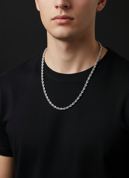 Silver Stainless Steel Chain Thick - Orna Store