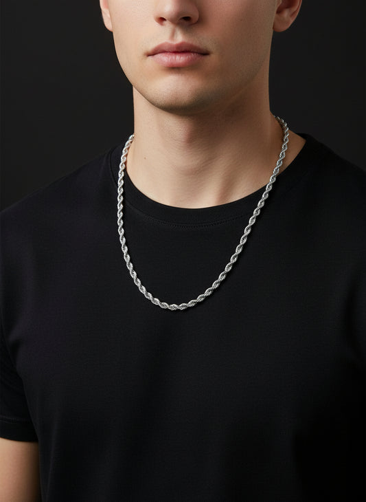 Silver Stainless Steel Chain Thick - Orna Store