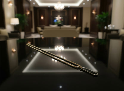 Black Bar pendant with Stainless Steel Chain - Orna Store