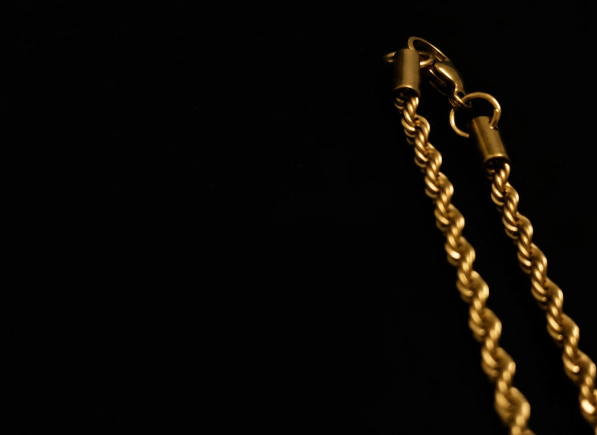 Golden Stainless Steel Chain Thin - Orna Store