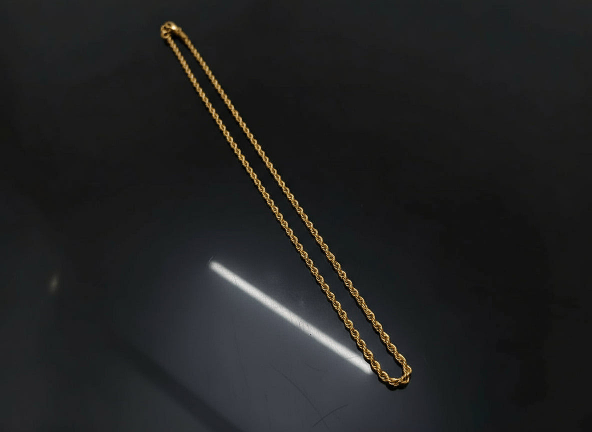 Golden Stainless Steel Chain Thin - Orna Store