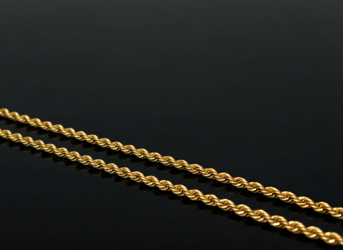 Golden Stainless Steel Chain Thin - Orna Store