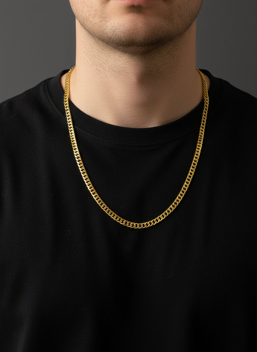 Golden Stainless Steel Chain - Orna Store