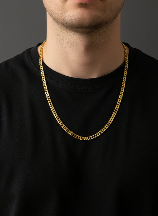 Golden Stainless Steel Chain - Orna Store