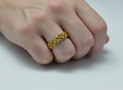 Golden Ring Stainless Steel Unisex - Orna Store