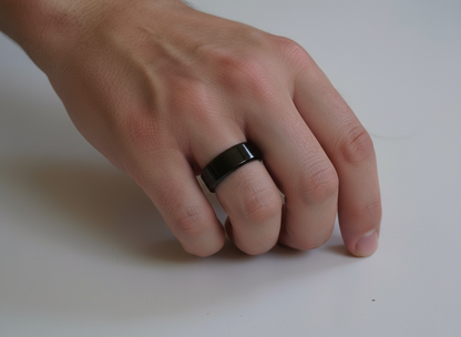 Plain Black Ring Premium Quality - Orna Store